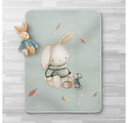 Βρεφική Κουβέρτα Κούνιας 100x140 Borea Λαγουδάκι