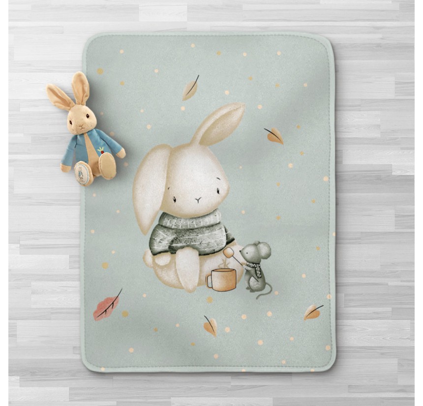 Βρεφική Κουβέρτα Κούνιας 100x140 Borea Λαγουδάκι
