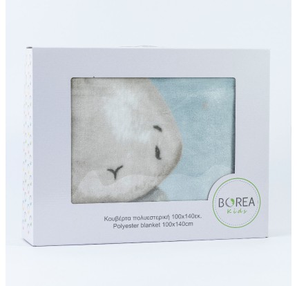 Βρεφική Κουβέρτα Κούνιας 100x140 Borea Λαγουδάκι