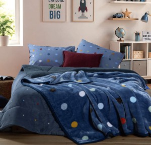 Παιδική Κουβέρτα Μονή Nef - Nef Dots Blue Παιδική Κουβέρτα Μονή Nef - Nef Dots Blue