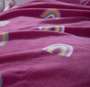 Παιδική Κουβέρτα Fleece Μονή Nef - Nef Rainbow Mood Fuchsia