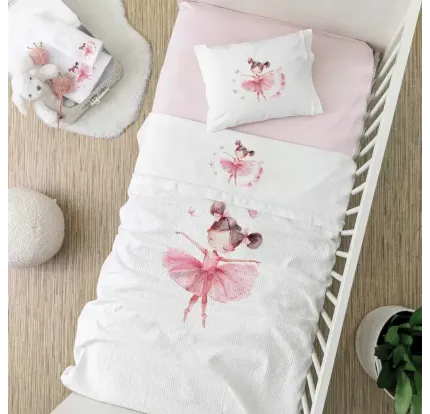 Πικέ Κουβέρτα Κούνιας 110x140 Borea Balleto