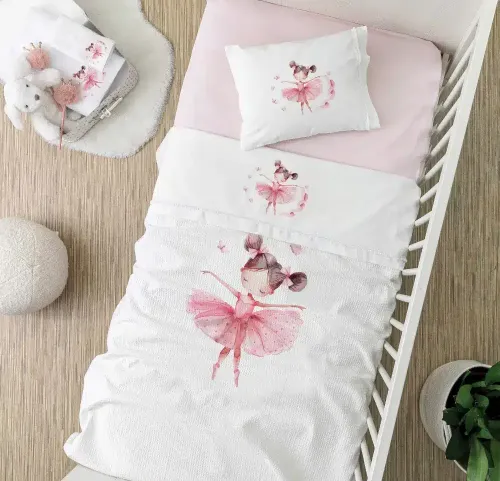 Πικέ Κουβέρτα Κούνιας 110x140 Borea Balleto