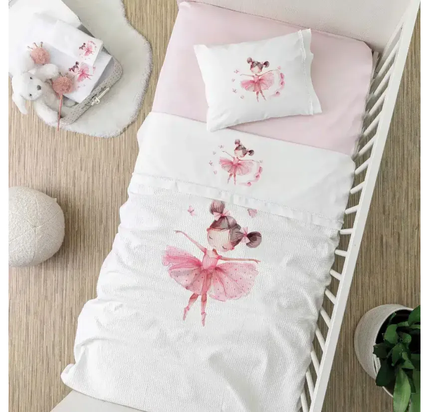 Πικέ Κουβέρτα Κούνιας 110x140 Borea Balleto