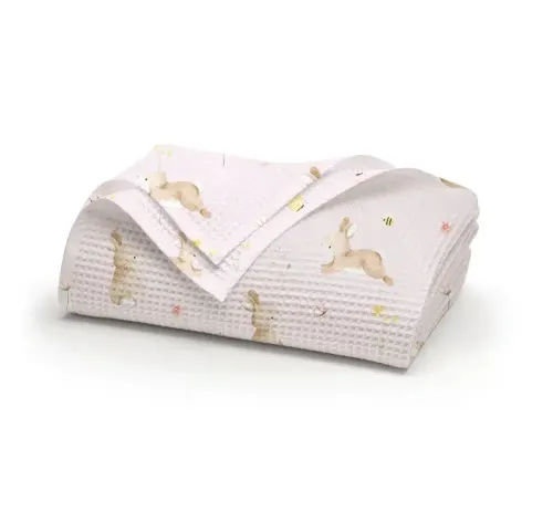 Πικέ Κουβέρτα Κούνιας 110x140 Borea Blush Ροζ