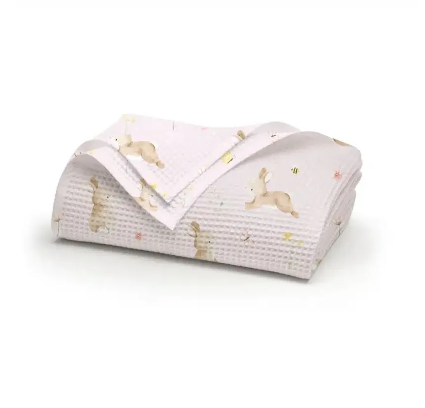 Πικέ Κουβέρτα Κούνιας 110x140 Borea Blush Ροζ