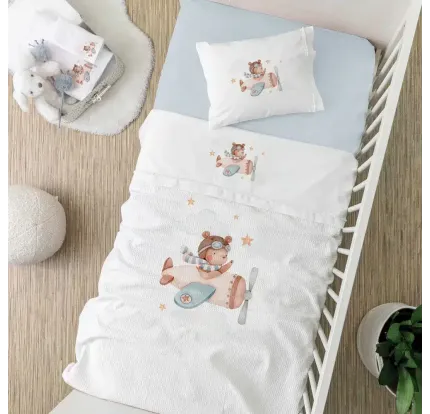 Πικέ Κουβέρτα Κούνιας 110x140 Borea Pilot