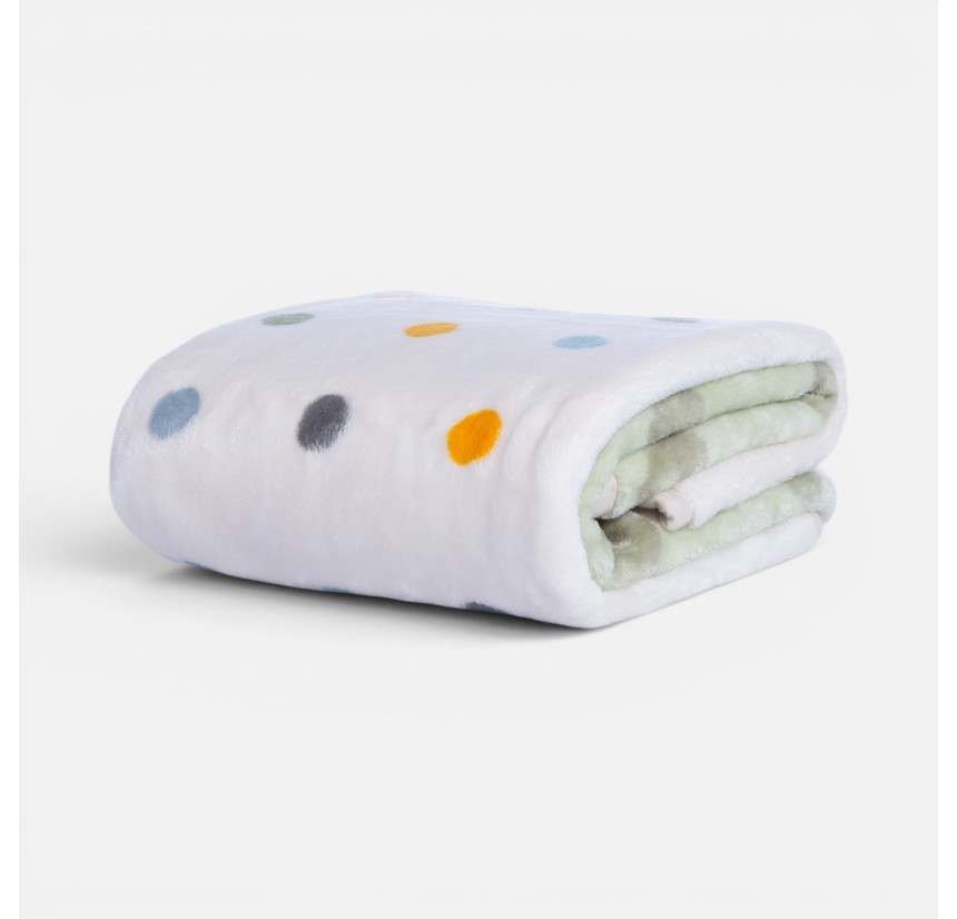Βρεφική Κουβέρτα Κούνιας 100x140 Nef-Nef Baby Dots Green