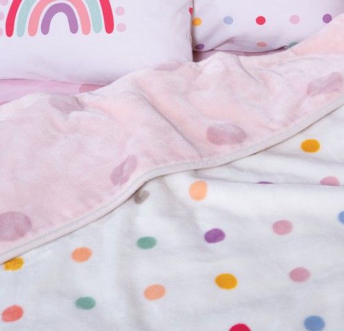 Βρεφική Κουβέρτα Αγκαλιάς 75x100 Nef-Nef Baby Dots Pink