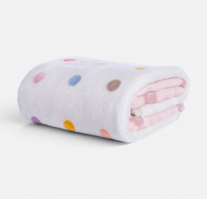 Βρεφική Κουβέρτα Κούνιας 100x140 Nef-Nef Baby Dots Pink