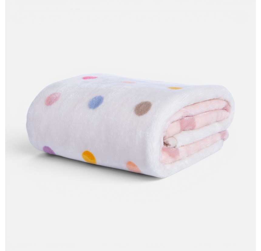 Βρεφική Κουβέρτα Κούνιας 100x140 Nef-Nef Baby Dots Pink