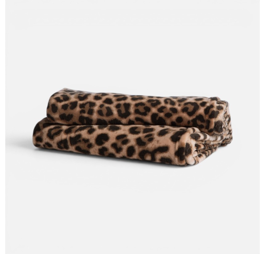 Κουβερτάκι Καναπέ 130x180 Nef-Nef Cheetar Brown