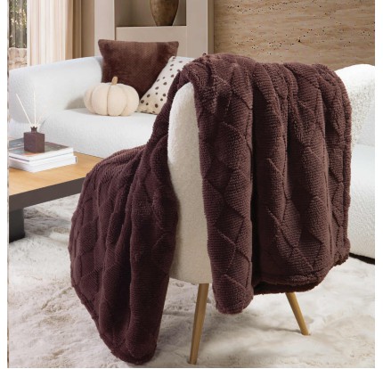 Κουβερτάκι Καναπέ 130x180 Nef-Nef Mizenie Brown