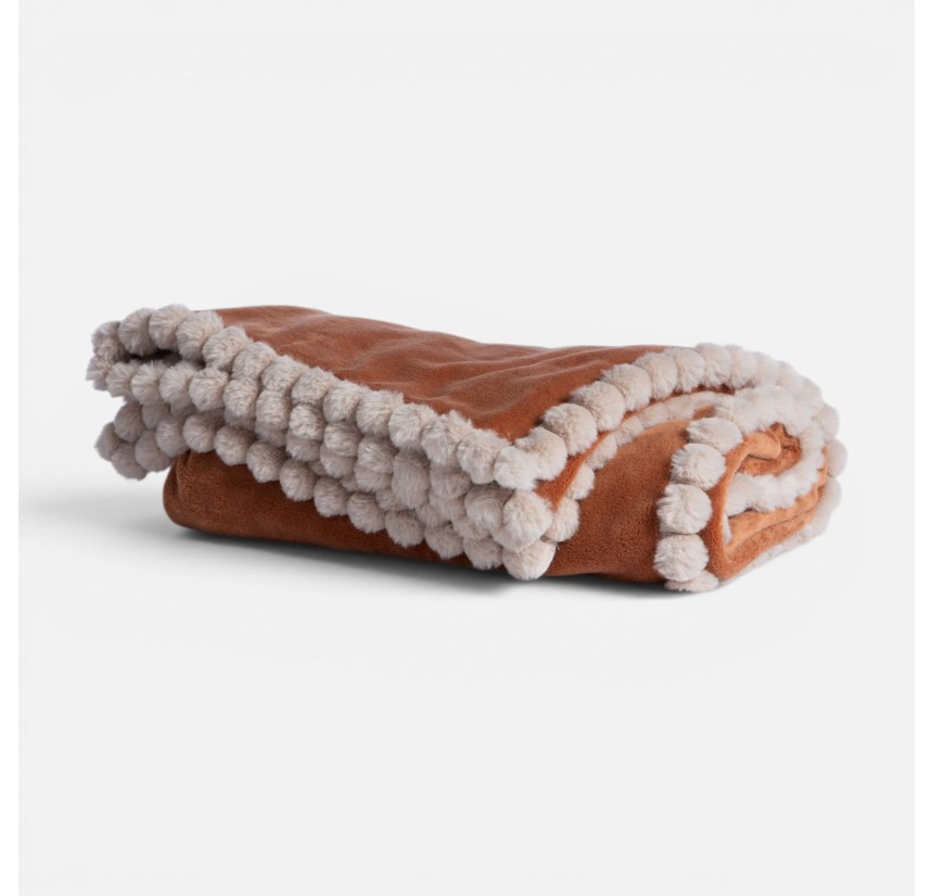 Κουβερτάκι Καναπέ 130x180 Nef-Nef Pompozia Camel