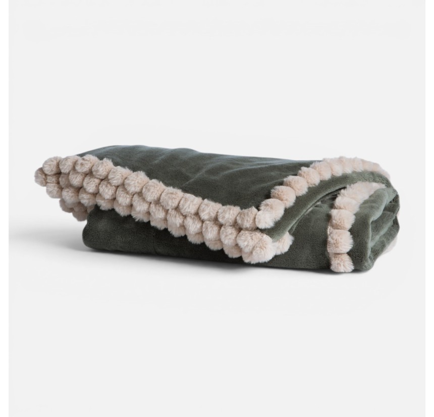 Κουβερτάκι Καναπέ 130x180 Nef-Nef Pompozia Green