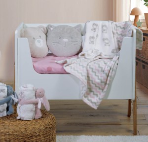 Βρεφική Κουβέρτα Αγκαλιάς Fleece 75x100 Nef-Nef Honey Bear Ecru/ Beige
