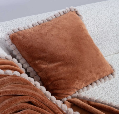 Διακοσμητικό Μαξιλάρι 45x 45 Nef - Nef Pompozia Camel