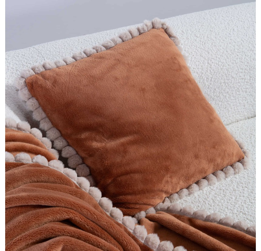 Διακοσμητικό Μαξιλάρι 45x 45 Nef - Nef Pompozia Camel