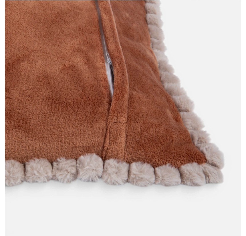 Διακοσμητικό Μαξιλάρι 45x 45 Nef - Nef Pompozia Camel