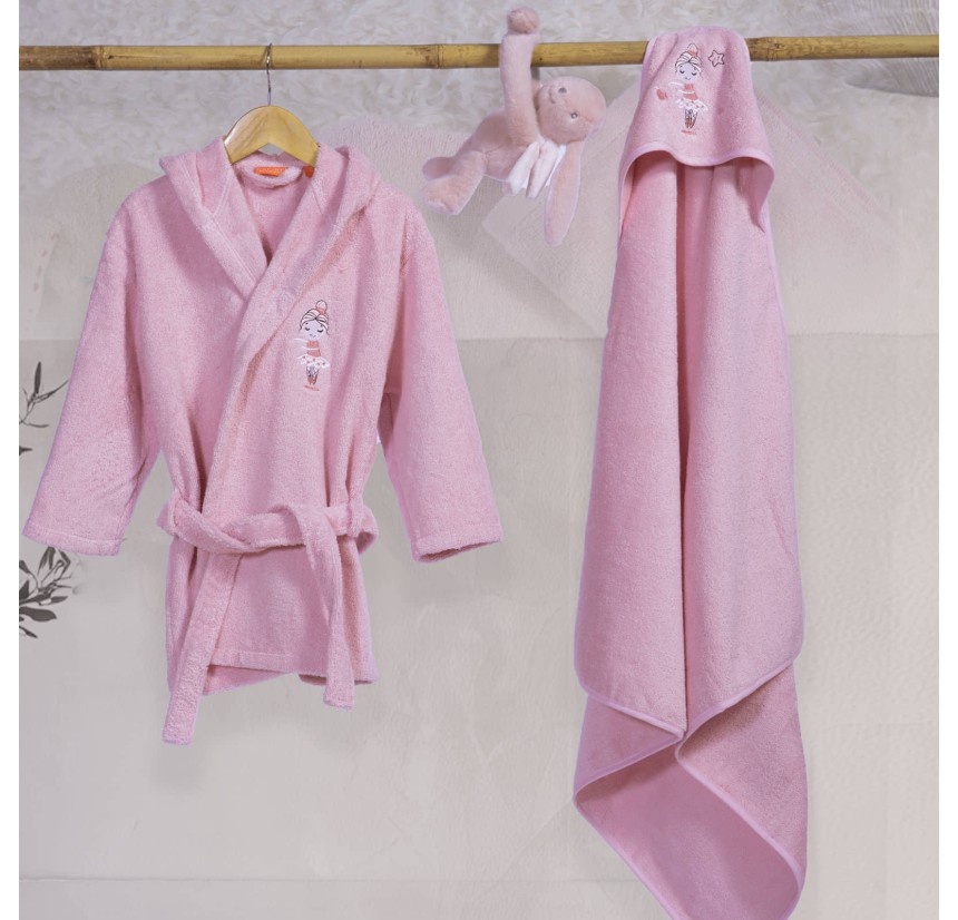 Βρεφικό Μπουρνούζι Με Κουκούλα Nef-Nef Ballerine World Light Lilac Βρεφικό Μπουρνούζι Με Κουκούλα Nef-Nef Ballerine World Light Lilac