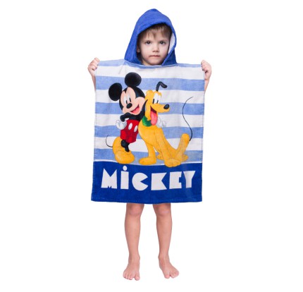 Παιδικό Πόντσο Θαλάσσης Βαμβακερό 50x115 Mickey Παιδικό Πόντσο Θαλάσσης Βαμβακερό 50x115 Mickey