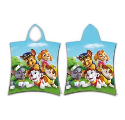 Παιδικό Πόντσο Θαλάσσης Βαμβακερό 50x115 Paw Patrol