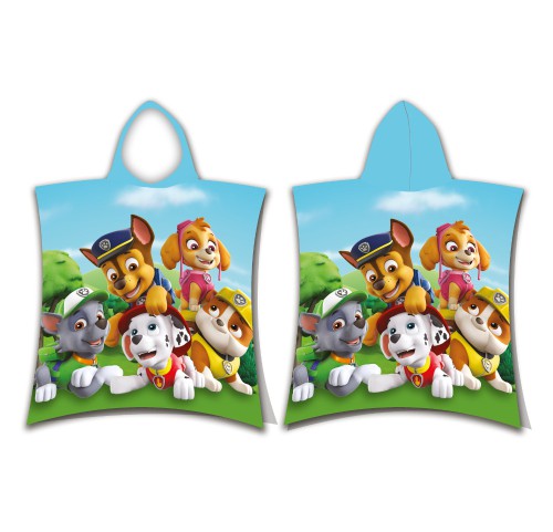 Παιδικό Πόντσο Θαλάσσης Βαμβακερό 50x115 Paw Patrol