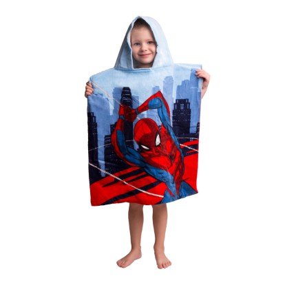 Παιδικό Πόντσο Θαλάσσης Βαμβακερό 50x115 Spiderman Παιδικό Πόντσο Θαλάσσης Βαμβακερό 50x115 Spiderman