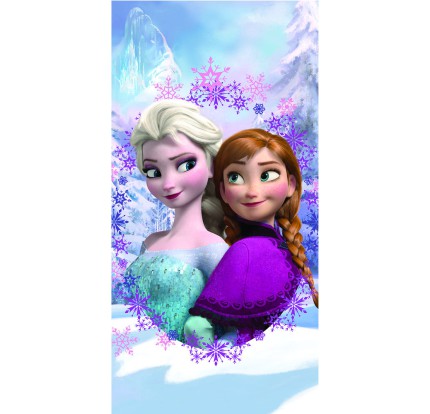 Παιδική Πετσέτα Θαλάσσης Βαμβακερή 70x140 Frozen Heart