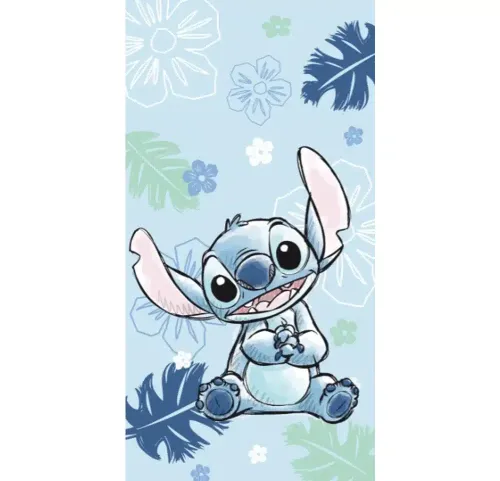 Παιδική Πετσέτα Θαλάσσης Βαμβακερή 70x140 Stitch Cool Blue