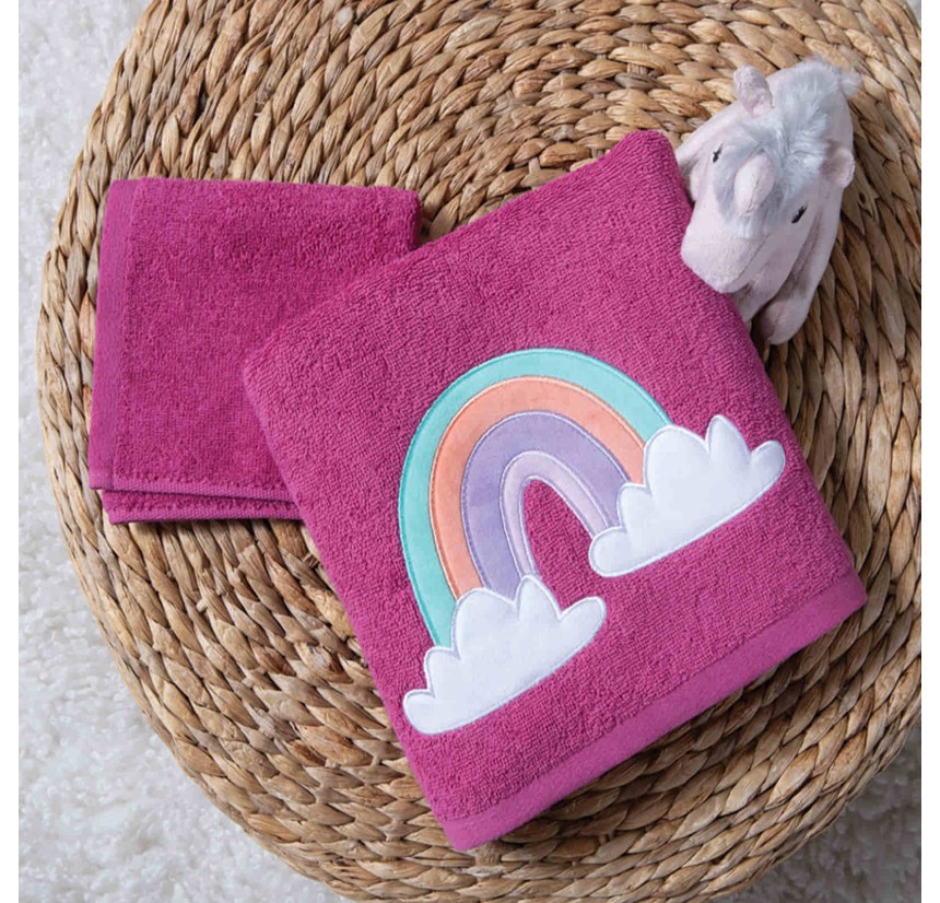 Παιδικές Πετσέτες Σετ (2τμχ) Nef- Nef Rainbow Mood Violet Παιδικές Πετσέτες Σετ (2τμχ) Nef- Nef Rainbow Mood Violet