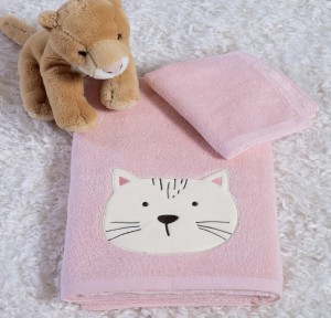 Παιδικές Πετσέτες Σετ (2τμχ) Nef- Nef Cats Are Perfect Lotus Pink