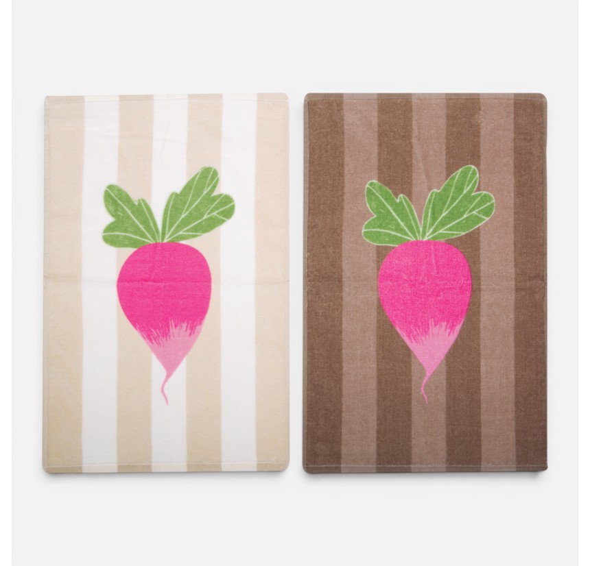 Πετσέτα Κουζίνας Βελουτέ 40x60 Nef-Nef Radish Brown