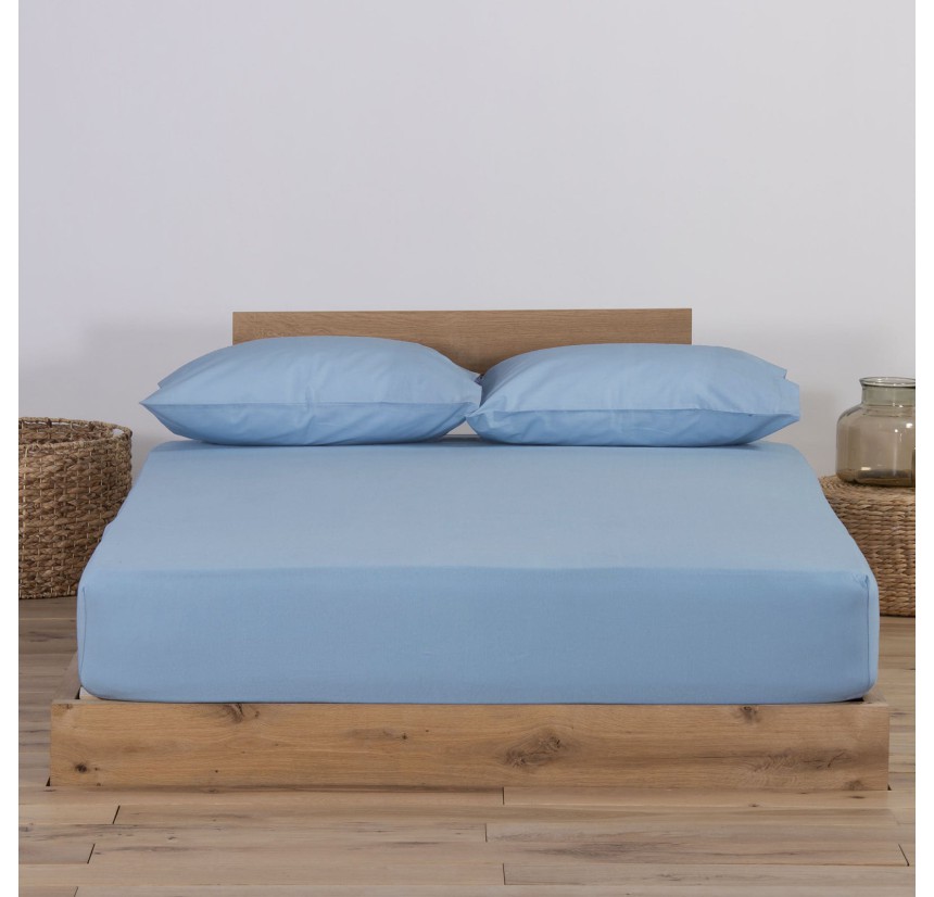 Σεντόνι Μακό King Size με Λάστιχο Jersey 1.80x 2.00 +35 Nef - Nef Light Blue Σεντόνι Μακό King Size με Λάστιχο Jersey 1.80x 2.00 +35 Nef - Nef Light Blue