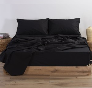 Σεντόνι Μονό με Λάστιχο 100x200+30 Nef-Nef Basic Black