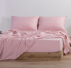 Σεντόνι Μονό με Λάστιχο 100x200+30 Nef-Nef Basic Pink