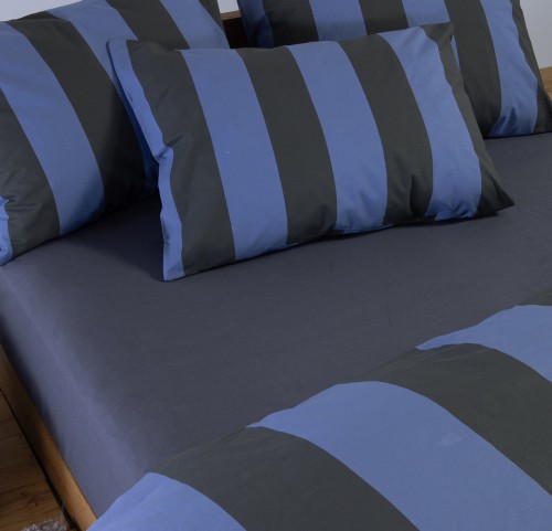 Παπλωματοθήκη Μονή (ΣΕΤ) Nef - Nef Casual Vertia Blue/Black