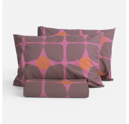 Παπλωματοθήκη Υπέρδιπλη (Σετ) Nef - Nef Casual Coreo Mauve