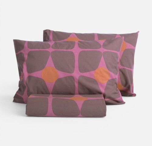 Παπλωματοθήκη Υπέρδιπλη (Σετ) Nef - Nef Casual Coreo Mauve