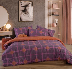 Παπλωματοθήκη Υπέρδιπλη (Σετ) Nef - Nef Casual Coreo Mauve