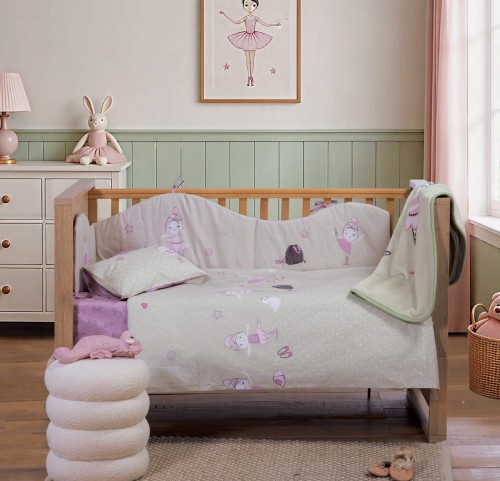 Σεντόνια Κούνιας (Σετ) Nef-Nef Ballerine World Green