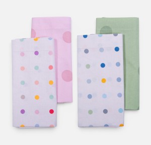 Σεντόνια Λίκνου (Σετ) Nef-Nef Baby Dots Ecru/ Green
