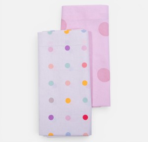 Σεντόνια Λίκνου (Σετ) Nef-Nef Baby Dots Ecru/ Pink