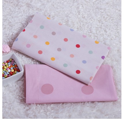 Σεντόνια Λίκνου (Σετ) Nef-Nef Baby Dots Ecru/ Pink