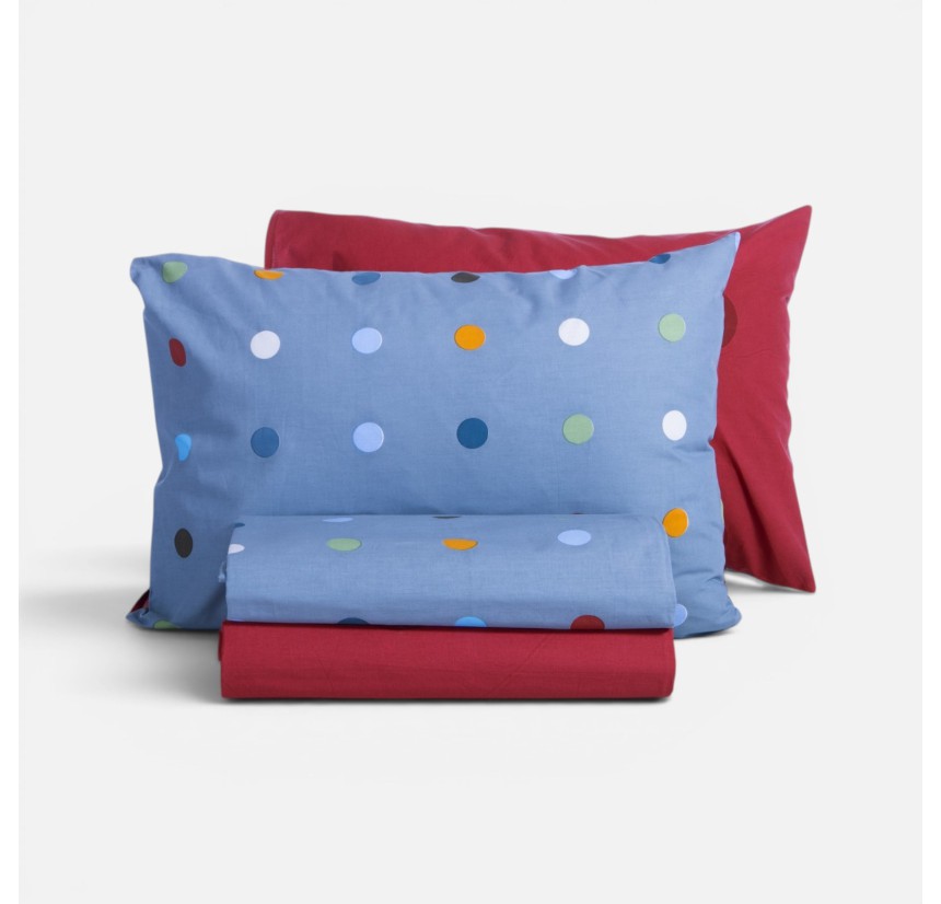 Παπλωματοθήκη Παιδική Μονή (Σετ)  Nef - Nef Dots Blue