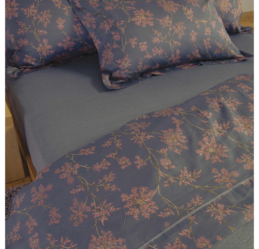 Σεντόνια Υπέρδιπλα (Σετ) Βαμβακοσατέν Nef - Nef Foxy Grey/Blue Σεντόνια Υπέρδιπλα (Σετ) Βαμβακοσατέν Nef - Nef Foxy Grey/Blue