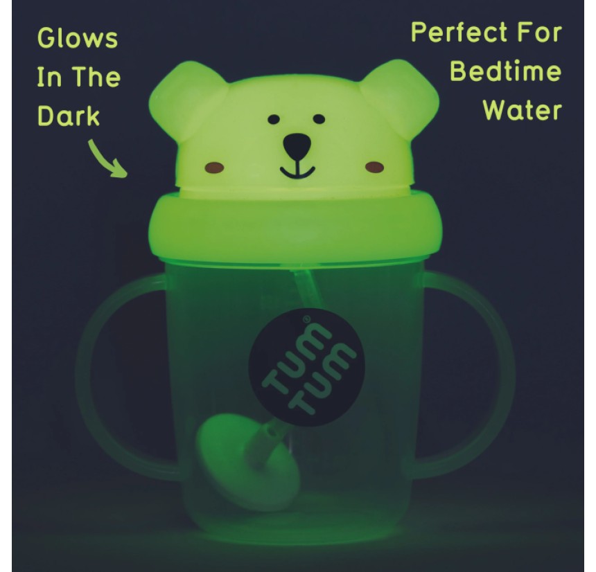 Ποτήρι Με Καλαμάκι 200ml Tumtum TT5019 Glow In The Dark