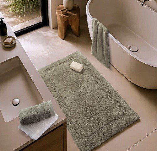 Χαλάκι Μπάνιου Nef-Nef Aegean 70x120 Light Grey