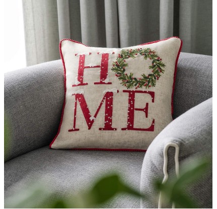 Χριστουγεννιάτικη Διακοσμητική Μαξιλαροθήκη (43x 43) Gofis Home Xmas 366